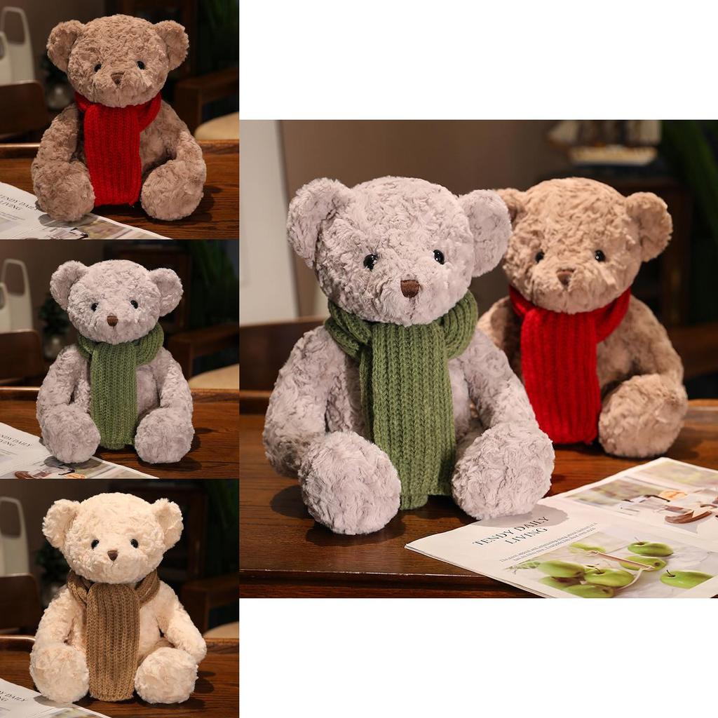 Entzückender Teddybär Plüsch Schal Spielzeug Perfektes Geschenk Für Mädchen Weiches Und Kuscheliges Design