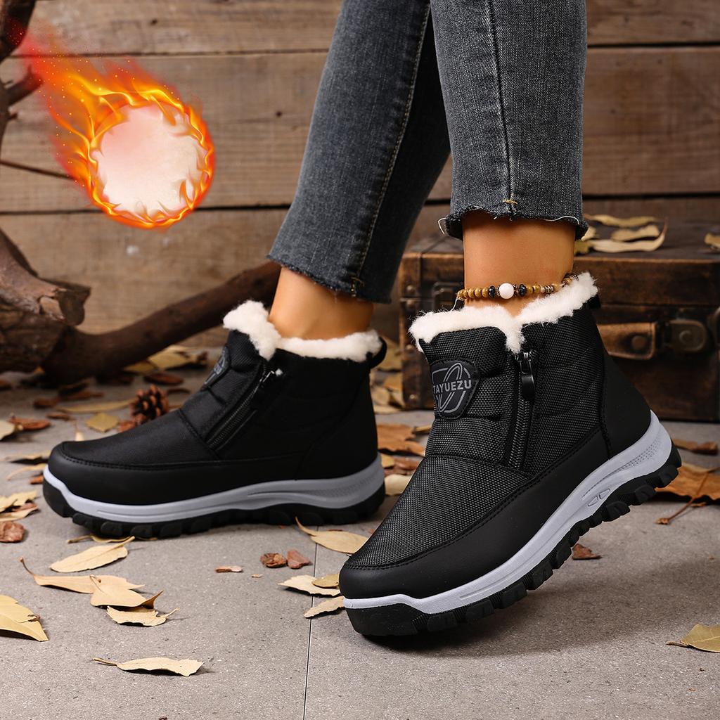 Women's Cotton Shoes for Winter Outdoor Leisure Anti-cold and Warm Skid-proof and Wear-resistant Sole Free Shoes for Women