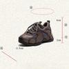 Fashion Cow Genuine Leather Women Comfy Rubber Autumn Chunky Sneakers Spring Flats Vulcanize Loafer Shoes Platform Wedge