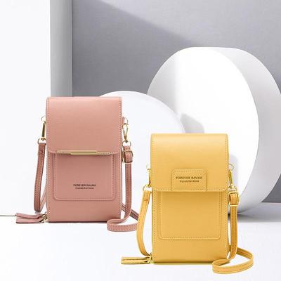 Dámská crossbody taška na telefon s dotykovou obrazovkou - Multifunkční, Velkokapacitní s kapsou na knoflík