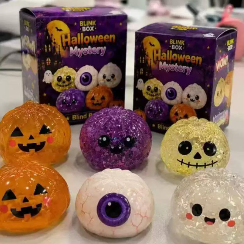 Halloween Simulation Teigtasche Pektin Squishy Rückprall Weich Kneten Stressball Box Anti-Stress Spielzeug Sensorisch Geschenk