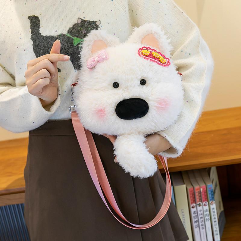 Stuffed Animal Panda Shoulder Bag With Pp Cotton Filling For Accessories Outfit