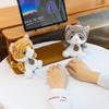 Striped Cat Plush Doll for Kids' Sleep Comfort & Desk Decor