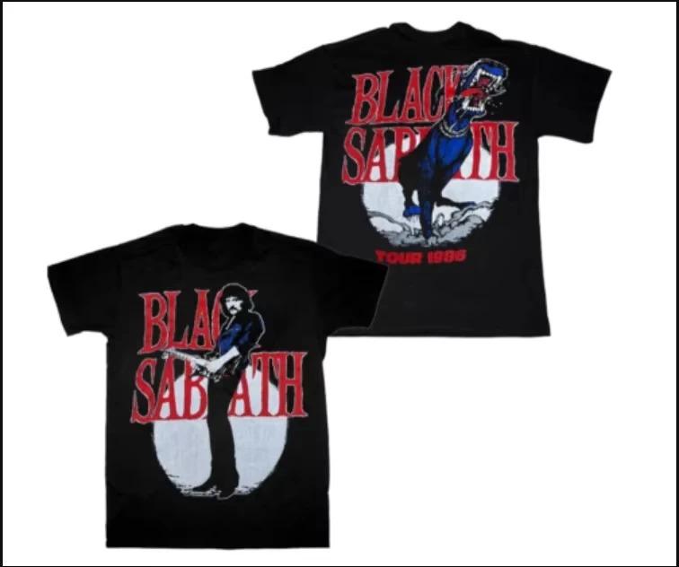 

Black Sabbath 1986 Tour TShirt Casual Fashion Daily Wear TShirt for Unisex Famous Band Comfortable Women And Men Tshirts 4XL