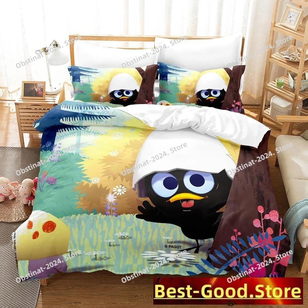 New Calimero Printed Bedding Set Single Twin Full Queen King Size Bed Set Aldult Kid Bedroom Duvetcover Sets 3d Anime Kawaii Bed