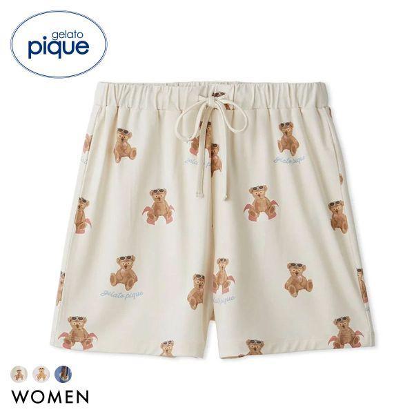 Gelato Pique Women s Cool Touch Summer Bear Pattern Shorts Gelato Pique Pajamas Room Wear gelato pique