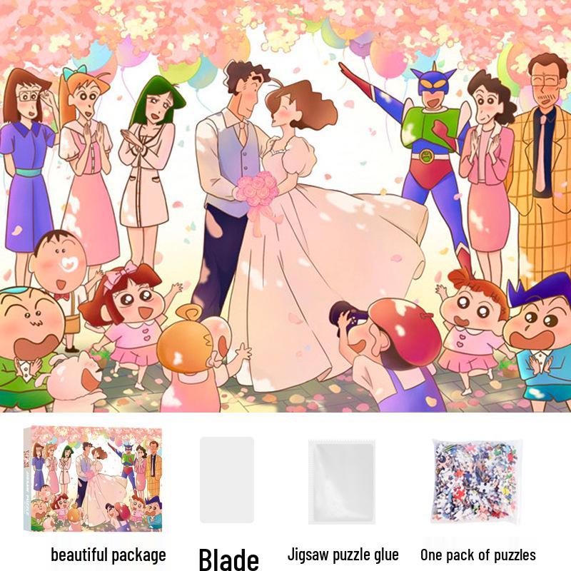 1,000-Piece Cute Healing Jigsaw Puzzle: Adult High-Difficulty Decompression Toy, Educational Gift for Girls