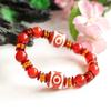2026 Three Eyes Tibet Beads Bracelet Jewelry Red Agate Live Delivery Chinese Style S1122561
