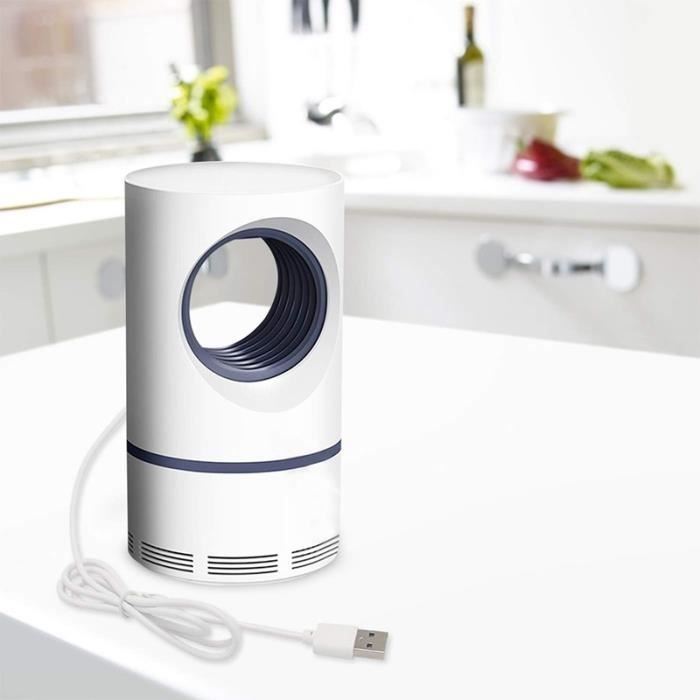 Mückenvernichter - Ungiftig - USB-Insektenlampe - 5W - Weiß - Leise