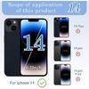 14 Back Glass Replacement with Wireless Charging Flex Cable and Camera Frame All Parts for iPhone 14 (6.1 Inch,Midnight) Replacement of Equipment