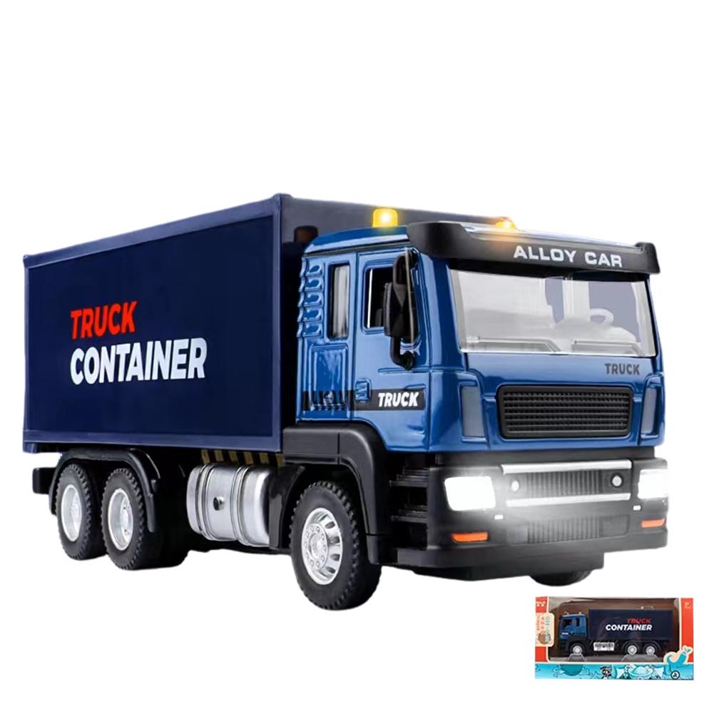 Engineering Vehicle Toys Acousto-optic Rebound Alloy Excavator Garbage Crane Mixer Dumper Model Gifts For Boys Girls