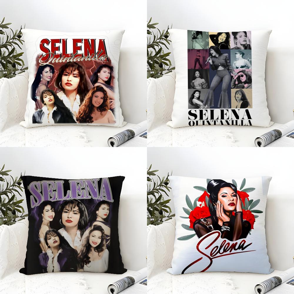 Musik Von Latin Sängerin S-Selena 3 Kissenbezug Leinen Kissenbezug Sofa Heimdeko Kissenbezug Kissenbezug