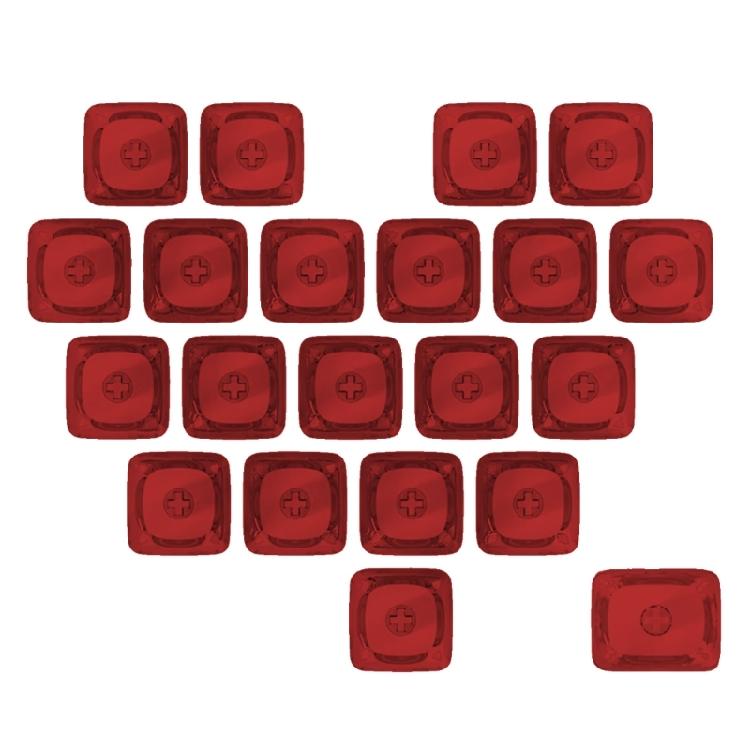 21Piece PC Blank Heart Keycap MOA Profile 1U 1.25U Supplements Gaming Keycap DIY Key Button Keyboards