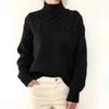2026 Autumn Winter Women Turtleneck Sweaters Solid Color Knitted Tops Casual Pullovers Female Chic Jumpers Long Sleeve Knitwear