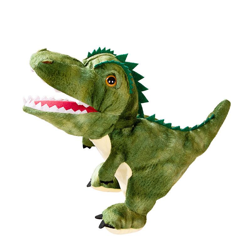 Open-mouthed Dinosaur Hand Puppet Plush Toy Tyrannosaurus Rex Stegosaurus Ventriloquist Hand Puppet Kindergarten Stage Performance Props