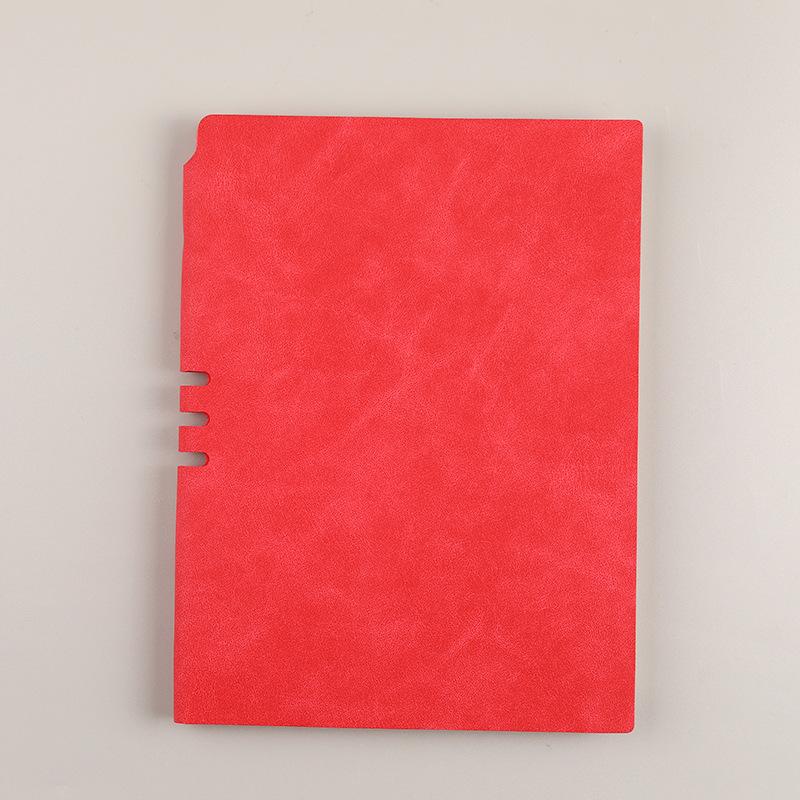 Simple A5 Pu Faux Leather Insert Notebook For Business Office Classic Printed
