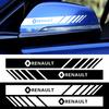 2pcs Car Vinyl Stripe Rearview Mirror Decal Strips Auto Side Body Accessories For Renault DACIA Fluence Scenic Duster Clio Teizy HH42