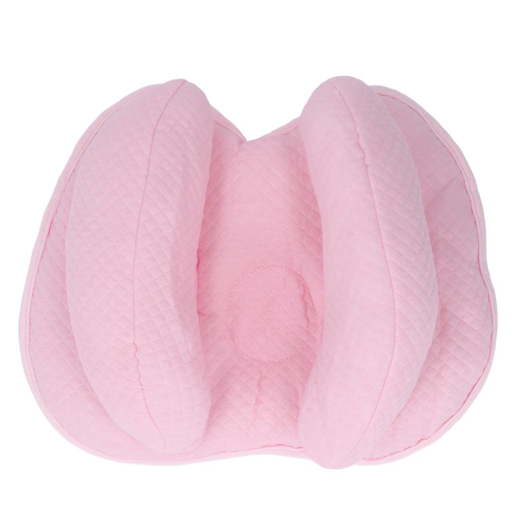 Baby Head Neck Support Pillow Prevent Flat Head Adjustable Breathable Infant Travel Pillow Blue