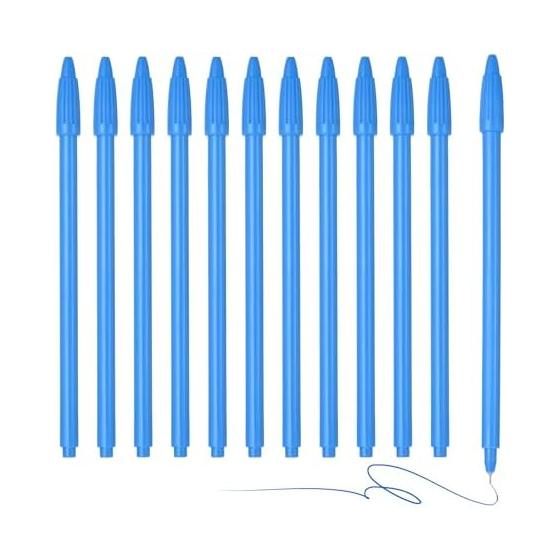 PATIKIL 12 Pcs Color Gel Ink Pens, 0.5mm Fine Point, Water Blue Gel Rollerball Pens, Smooth Writing for Journaling, Notes, Office Stationery,