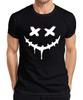 Halloween Scary Grinning Face X Eyes Dripping Spiky Mens T-Shirt-