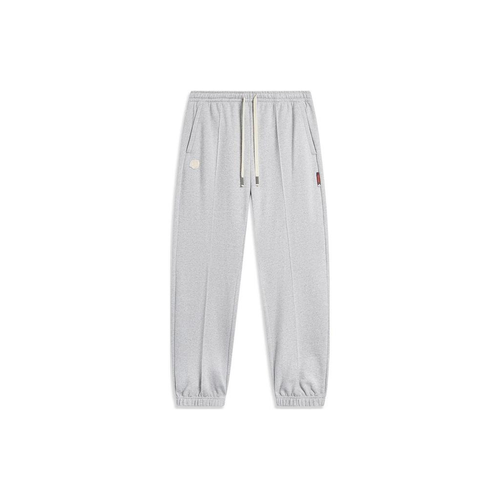Li Ning Badfive Knitted Sweatpants Men's Heather Gray AKLT843-2