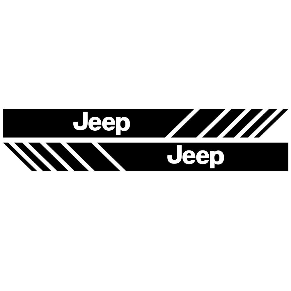 2pcs Car Rearview Mirror Emblem Stickers Window Body Badge Decal For JEEP Renegade Grand Cherokee Compass Wrangler Accessories