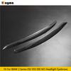 Carbon Fiber Car Headlight Eyebrows Lamp Eyelids For BMW 3 Series E92 E93 E90 M3 2007 - 2009 Fiber Glass Matt Black Primer 2pcs