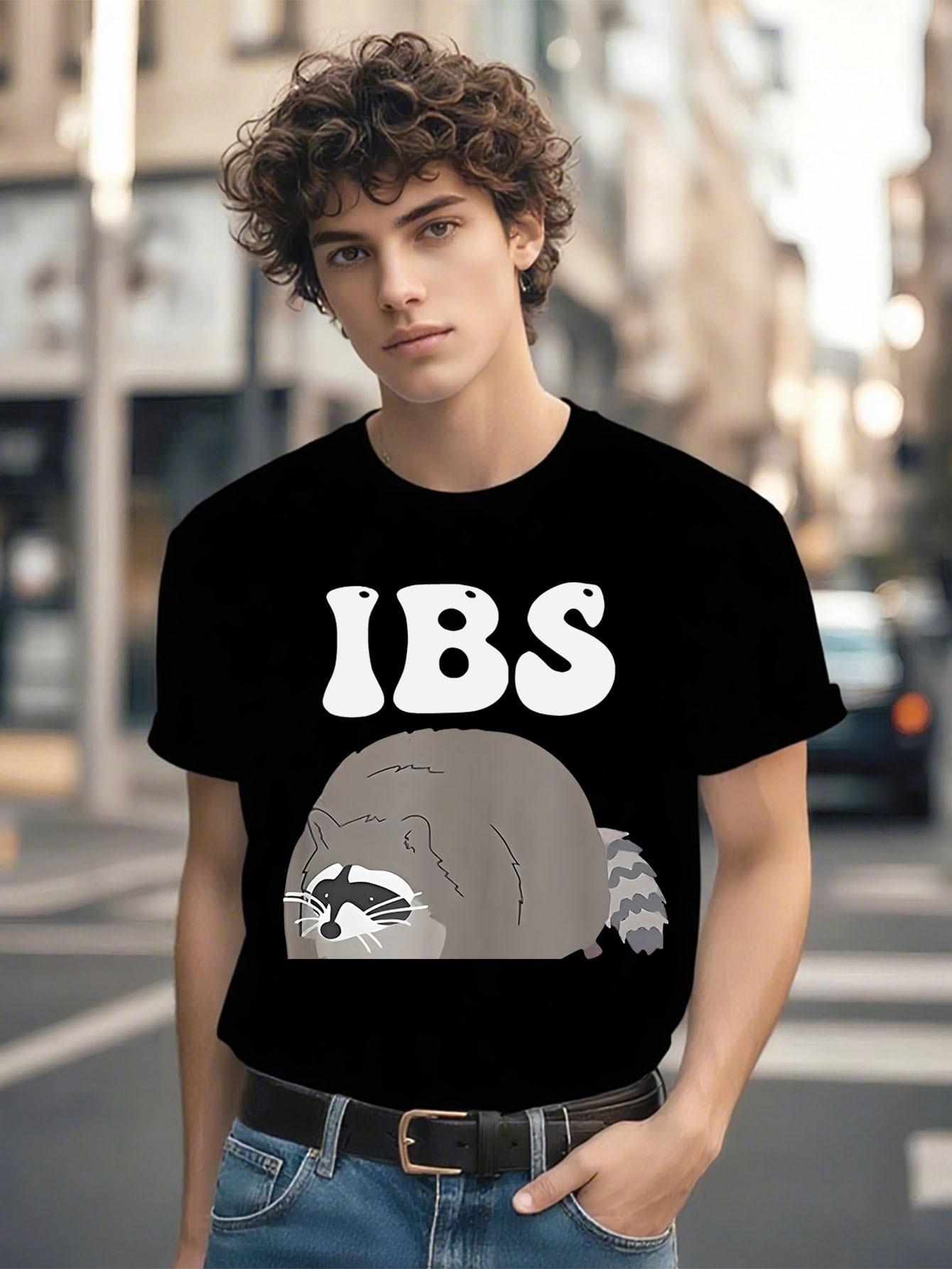 Funny Tshirt Funny IBS I Be $hittin Raccoon Graphic Tshir... XXXL