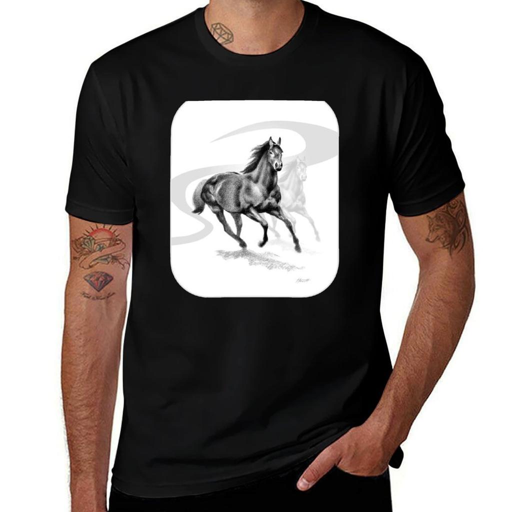Master Hand (USA) Thoroughbred Stallion T-Shirt Man T Shirt Graphic T Shirt Man Cotton T-Shirt