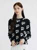 Twenis Hall Viscose Logo Lettering Knit Women [Black]