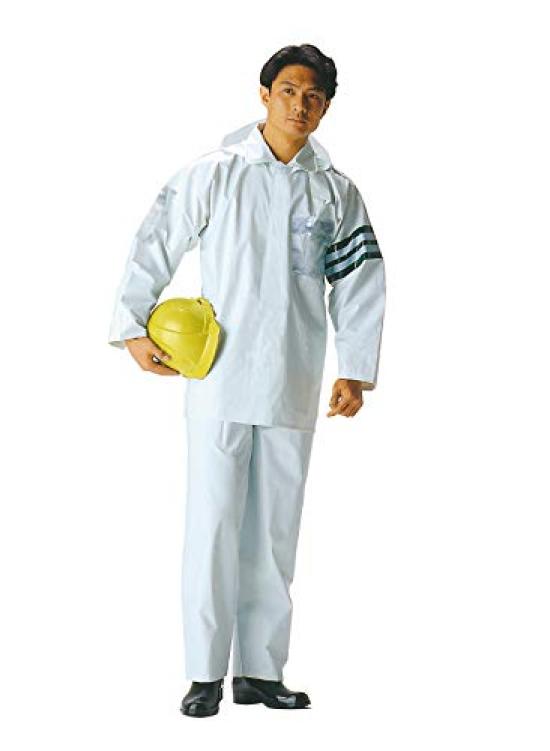 

Коммерционная дождевая одежда Tohkemi для дорожного движения, безопасности на дорогах с чехлом для безопасности работы на рабочей площадке [FMCOLOR] Мужская охранная, контрольная, [#4550 Белый] (4л, белый