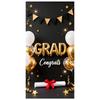 Grad Party Banner Golden Star Ornament Congrats Grad Banner Graduation Banner Graduation Themed Graduation Display