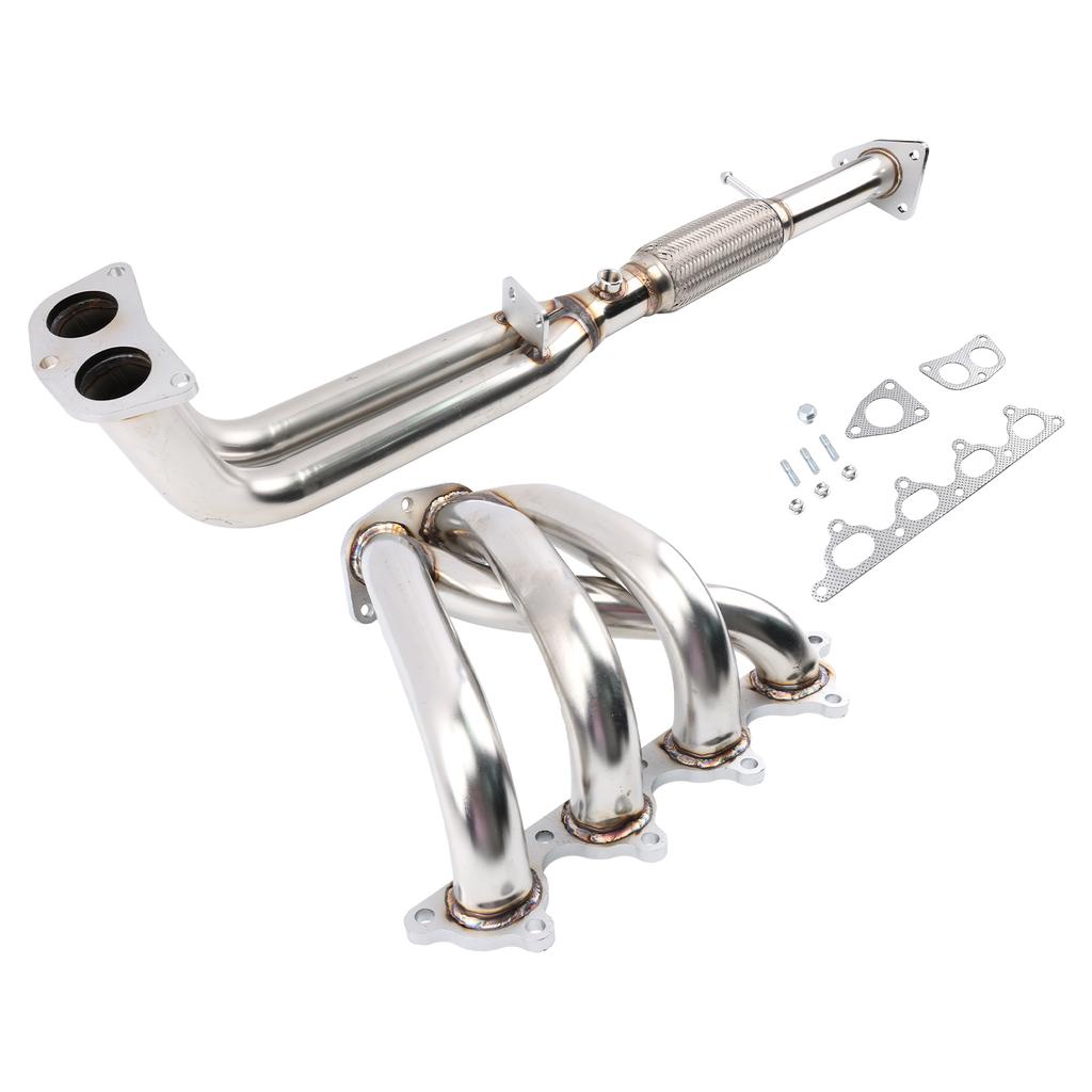 Collettore di Scarico H22 Serie H TRI-Y Acciaio Inossidabile Tipo 4-2-1 Argento Per Honda Prelude 92-96 Swap