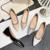 Designer Women Shoes Fashion Rivet Pumps Girl Street Beautiful High Heels Shoes Pointed Toe Dress Shoes