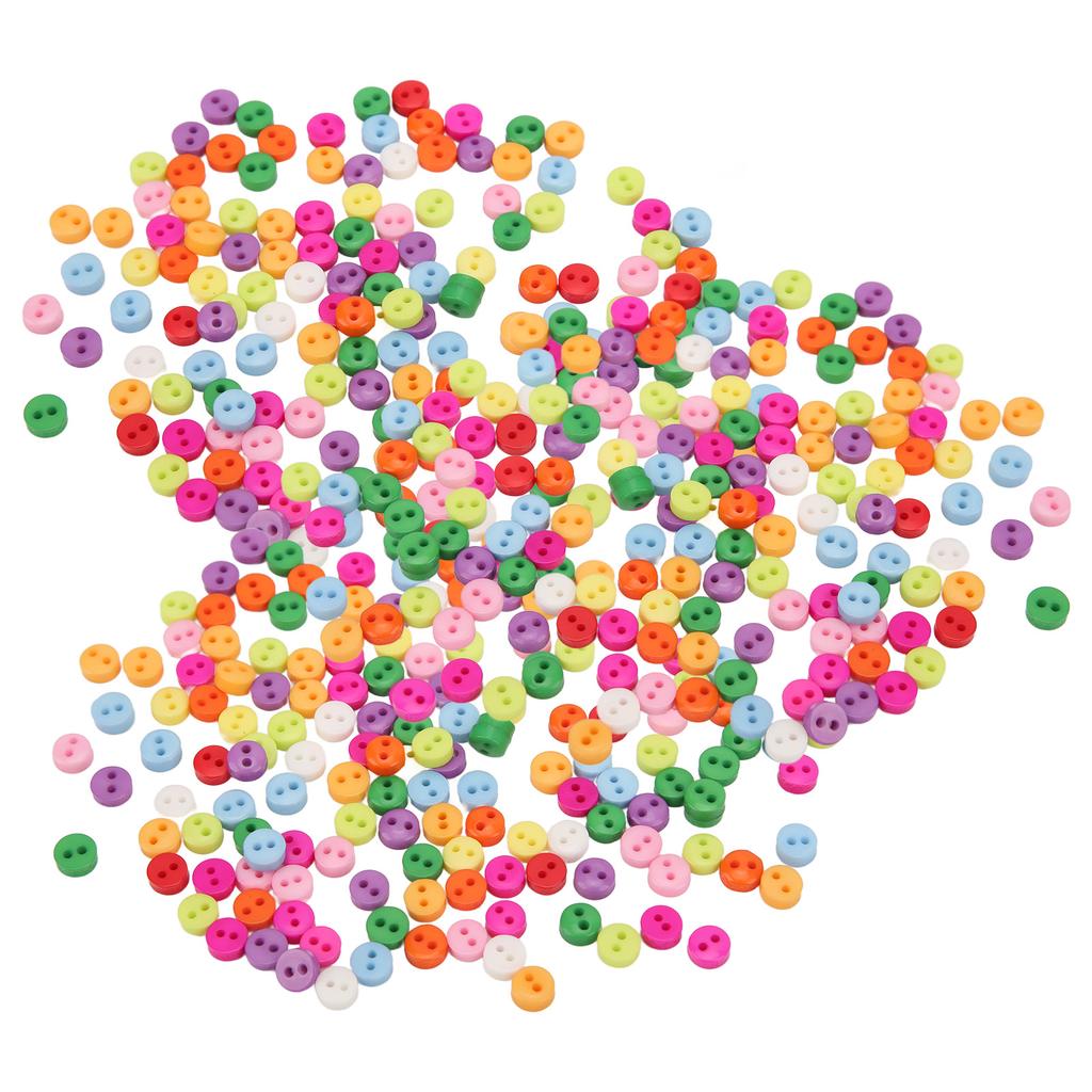 500pcs Sewing Buttons Plastic Resin Waterproof Durable Clothing Accessories for DecorationQuadrate