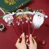 Festive Cartoon Ballpoint Pen with Bell - Perfect for Christmas & New Year Gifts for Kids and Students