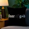 F-Fear Of God Pillow Case Anti-dustmite Pillowcase Invisible Zipper Silky Short Plush Sofa Cushion Cover