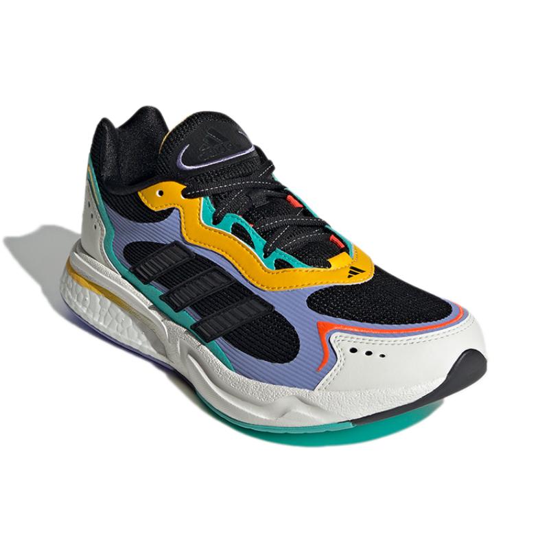 Adidas SN1997 Cozy Wear resistant Black Purple Yellow Women's Sneakers GW2735