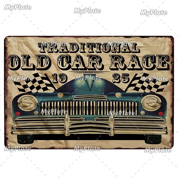 Hot Rod Garage Vintage Metal Sign Tin Sign Vintage  Decoration Plaque Home Wall Decor Bar Sign Home Decor Poster Drop Shipping