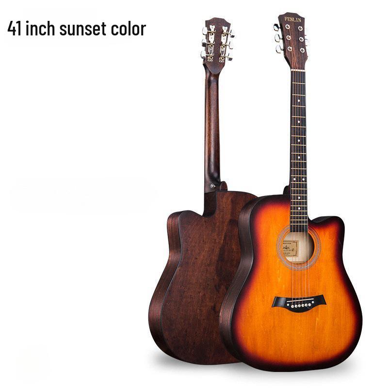 38" & 41" Wooden Beginner Practice Guitars In Stock