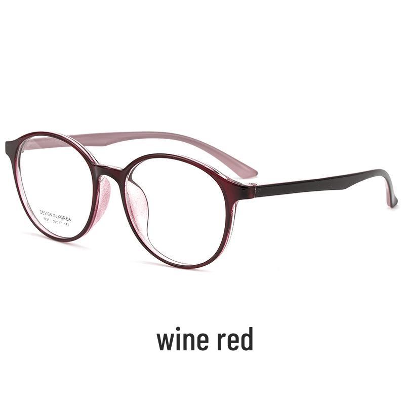 

Корейская мода TR90 Круглая Сверхлегкая Ретро Оправа для очков для студентов - Модель TR6838