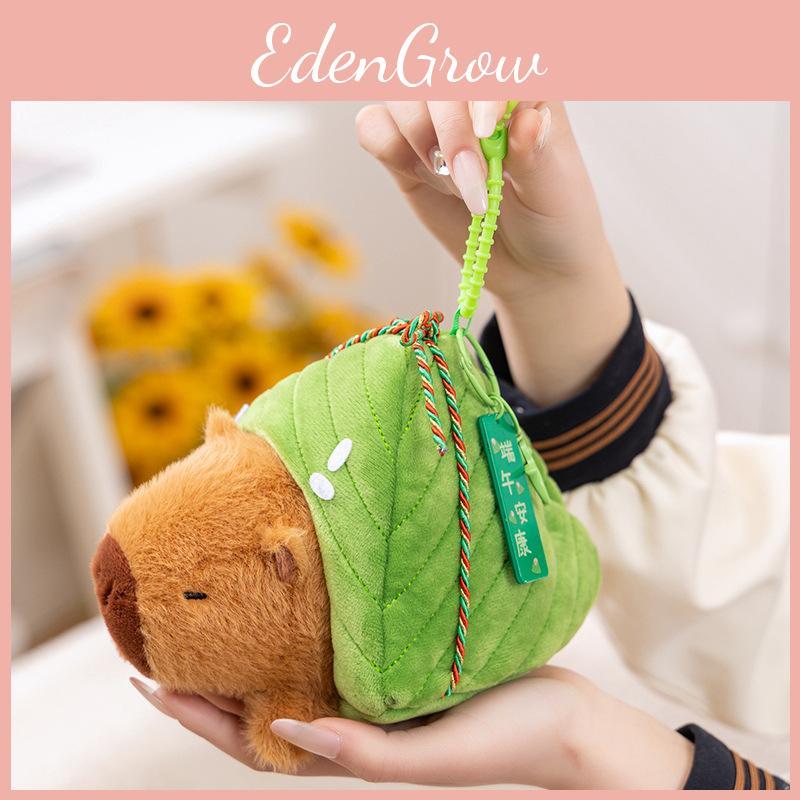 Festivals Zongzi Capybara Cartoon Keychain Stuffed Animal Doll Plush Gift Toy