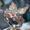 Crafts Vintage Rings Jewelry Accessories Finger Decorations Fashion Butterfly Ring