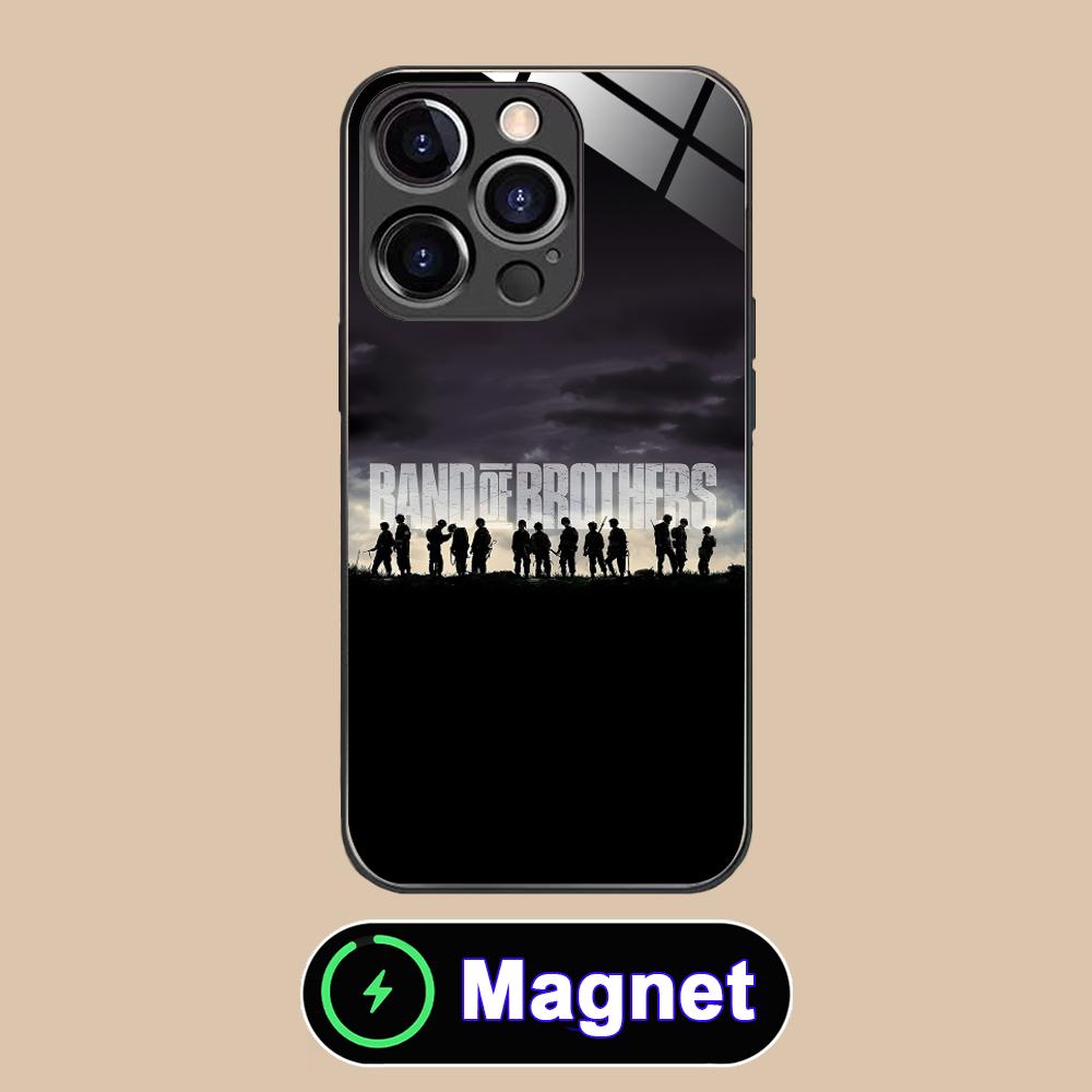 

Band of Brothers Phone Case for iPhone 17 16 15 14 13 12 11 Air Pro Max Plus Mini Glass MagSafe Cover iPhone 11 Pro Max