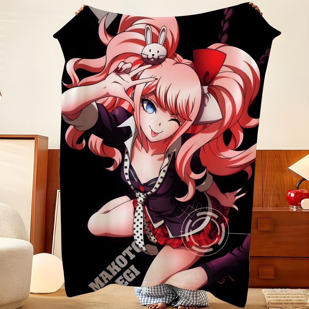 Spiel D-Danganronpa Wurf Flanell Überwurfdecke, Leicht Gemütlich, Strapazierfähig Waschbar niedlich Cool