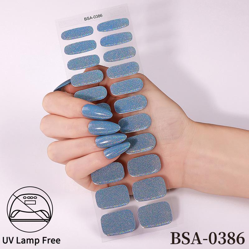Adesivi per Unghie in Gel Impermeabili Francesi - Carini Cartoni Animati Nail Art Senza Cottura per Stili Europei e Americani