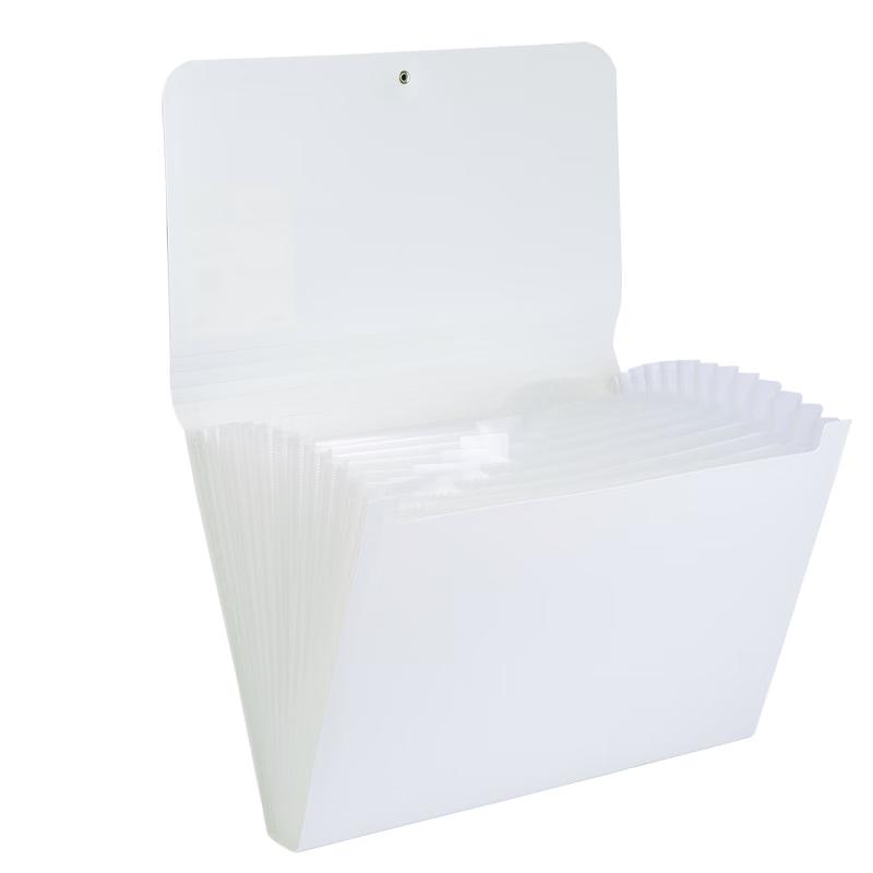 Deli A4 13-Pocket Accordion File Organizer with Buckle Rope