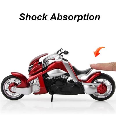 1:12 Tyrannosaurus V-REX R1 Motorcycle Alloy Model Car Toy Music Light Shock Absorption Free Wheeling Decoration Gifts Toys