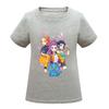 Kids Girls Anime Cartoon K-POP Rumi Zoey Mira Printed Casual Short Sleeves T-Shirt Top