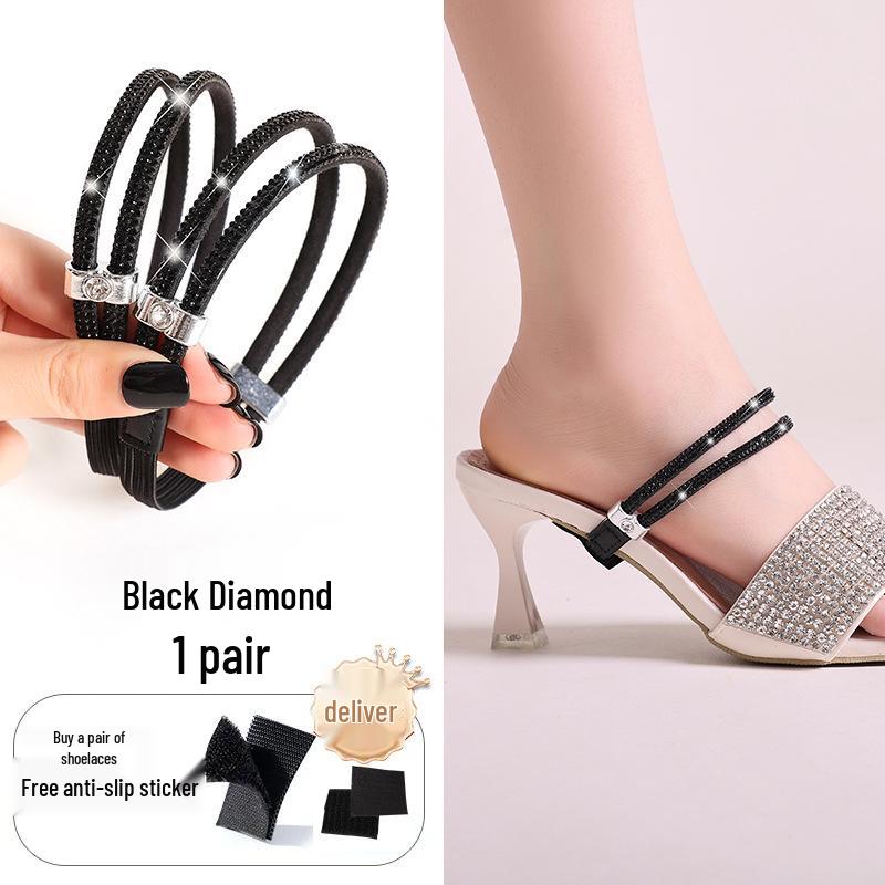 High Heel No-Slip Straps: Secure Fit Tie-Up for Shoes